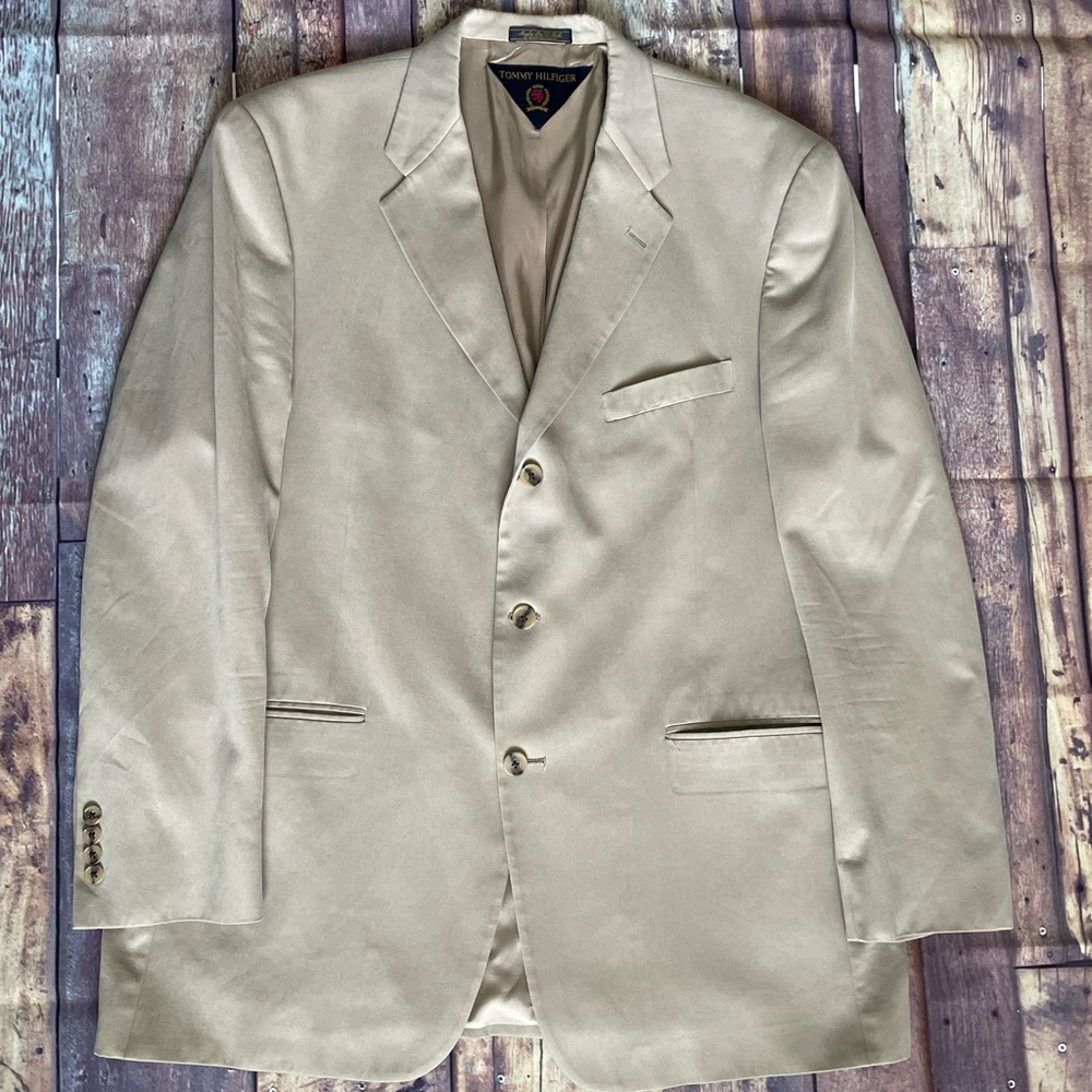 Tommy Hilfiger Mens blazer/sport coat, tan, size 44R